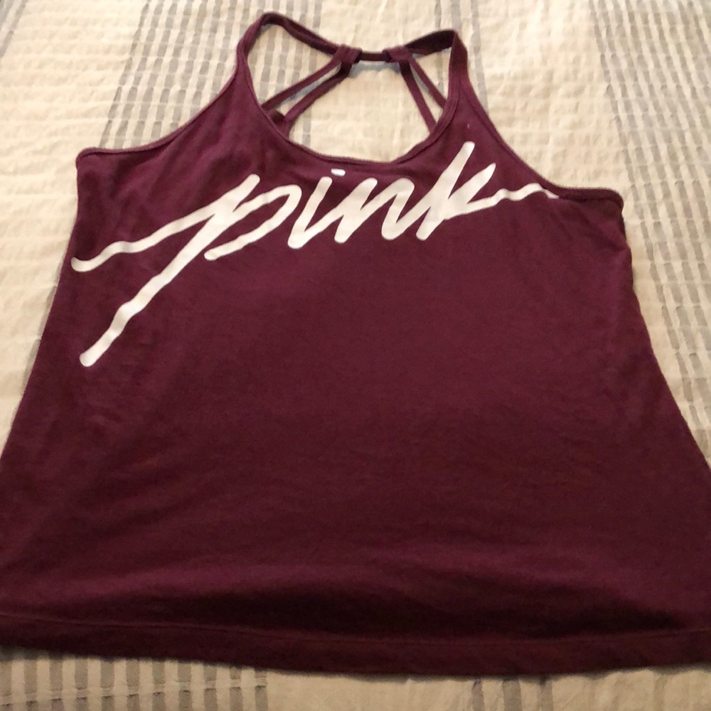 Victoria’s Secret PINK  burgundy tank top